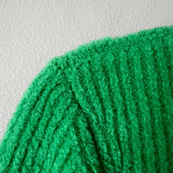 T By Alexander Wang Mockneck Long Sleeved Wool Green Sweater XS - Picture 8 of 12